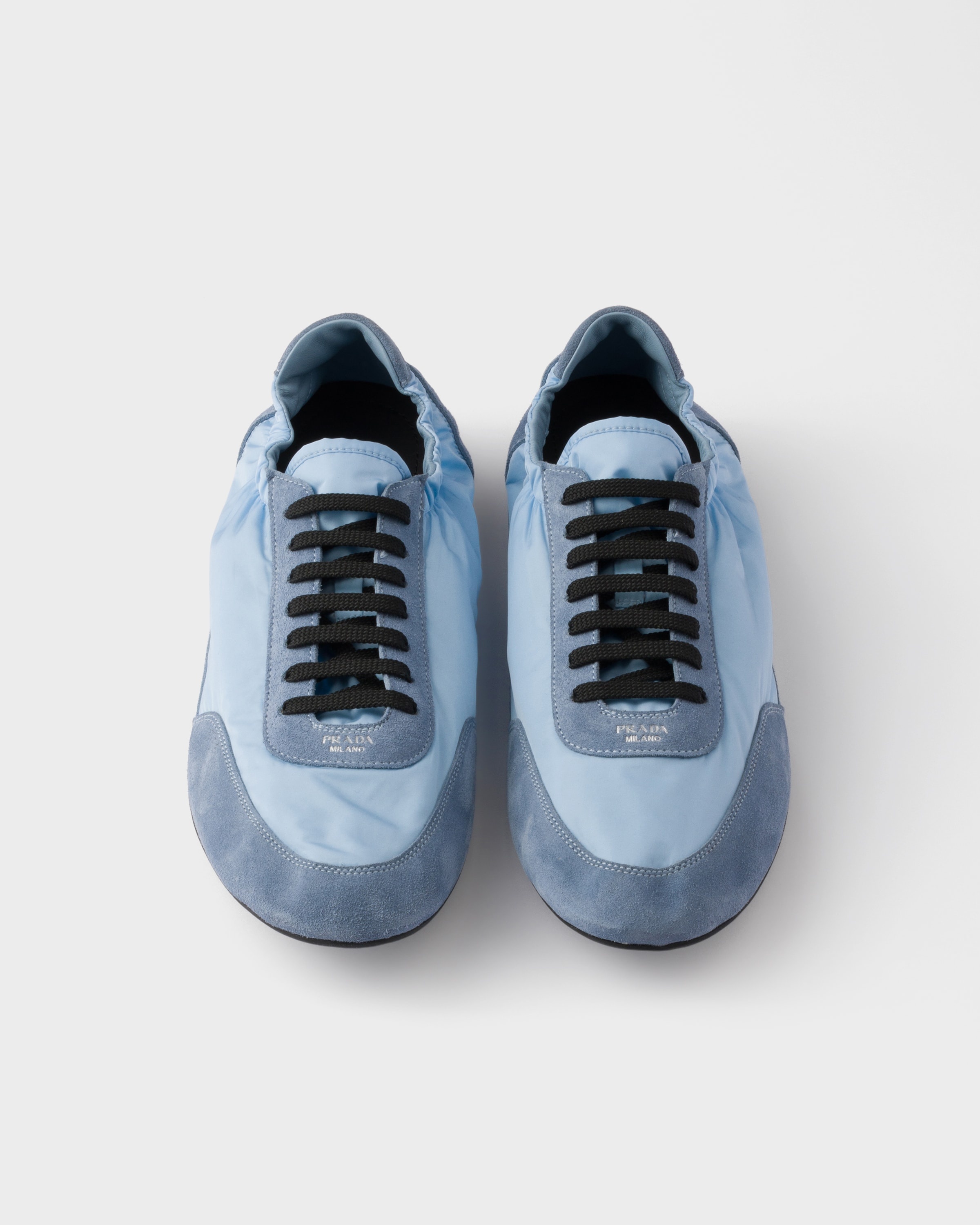 Collapse Re-Nylon and suede elasticized sneakers - 4