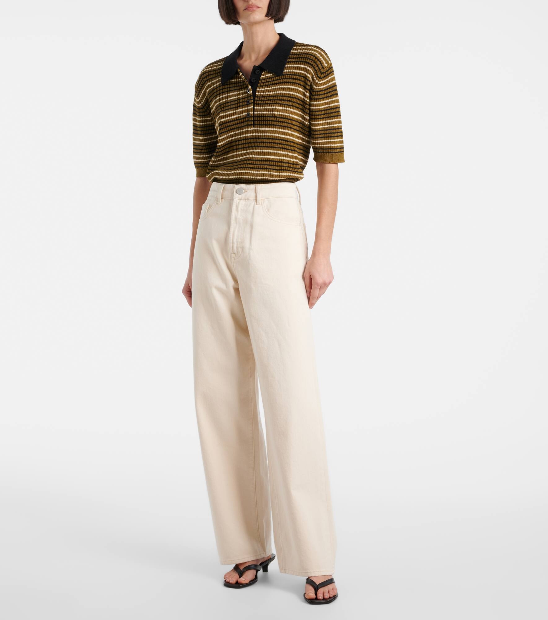 High-rise wide-leg jeans - 7