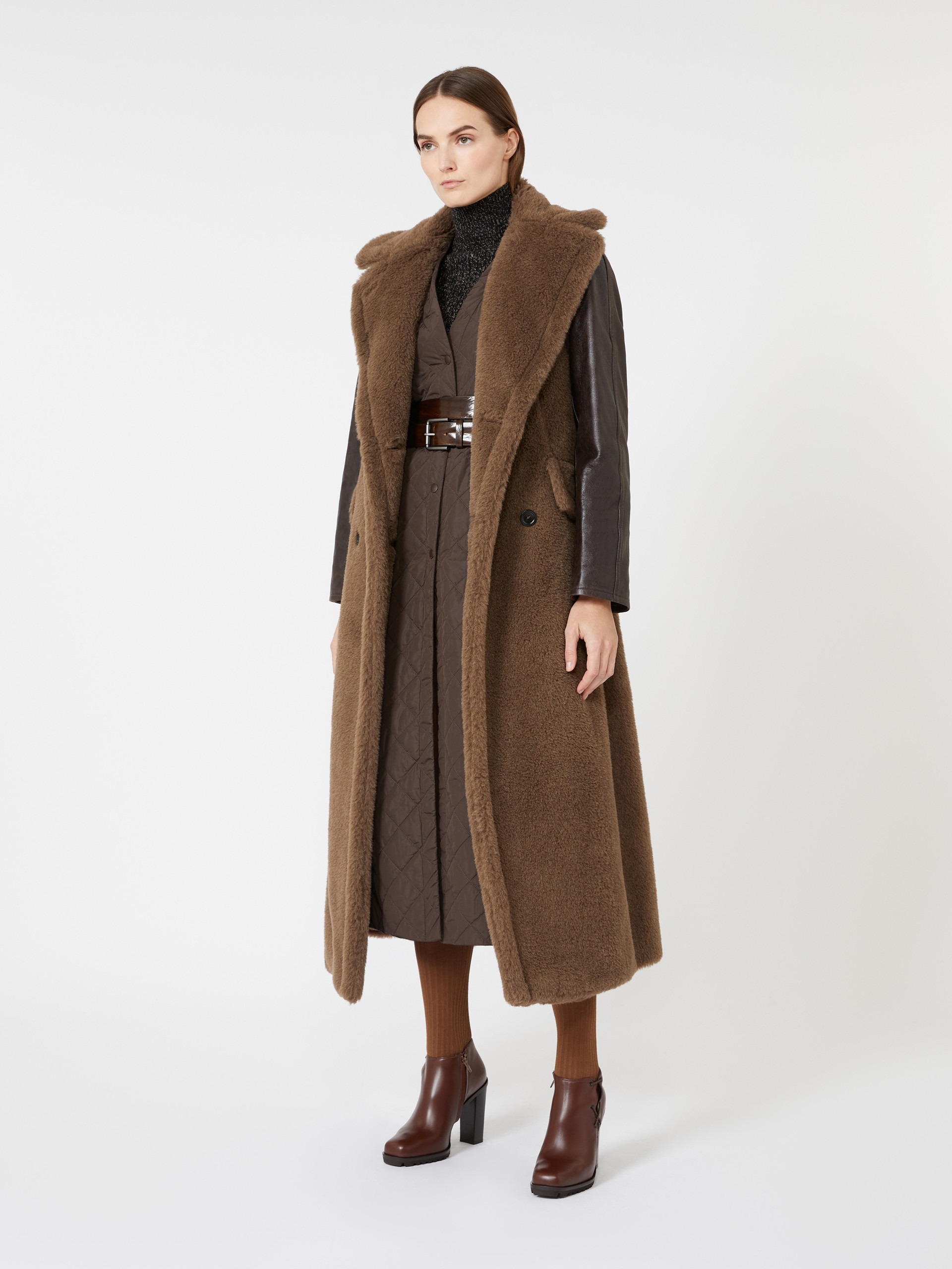 AZULENE1234 Wool and cashmere mouliné turtleneck - 2