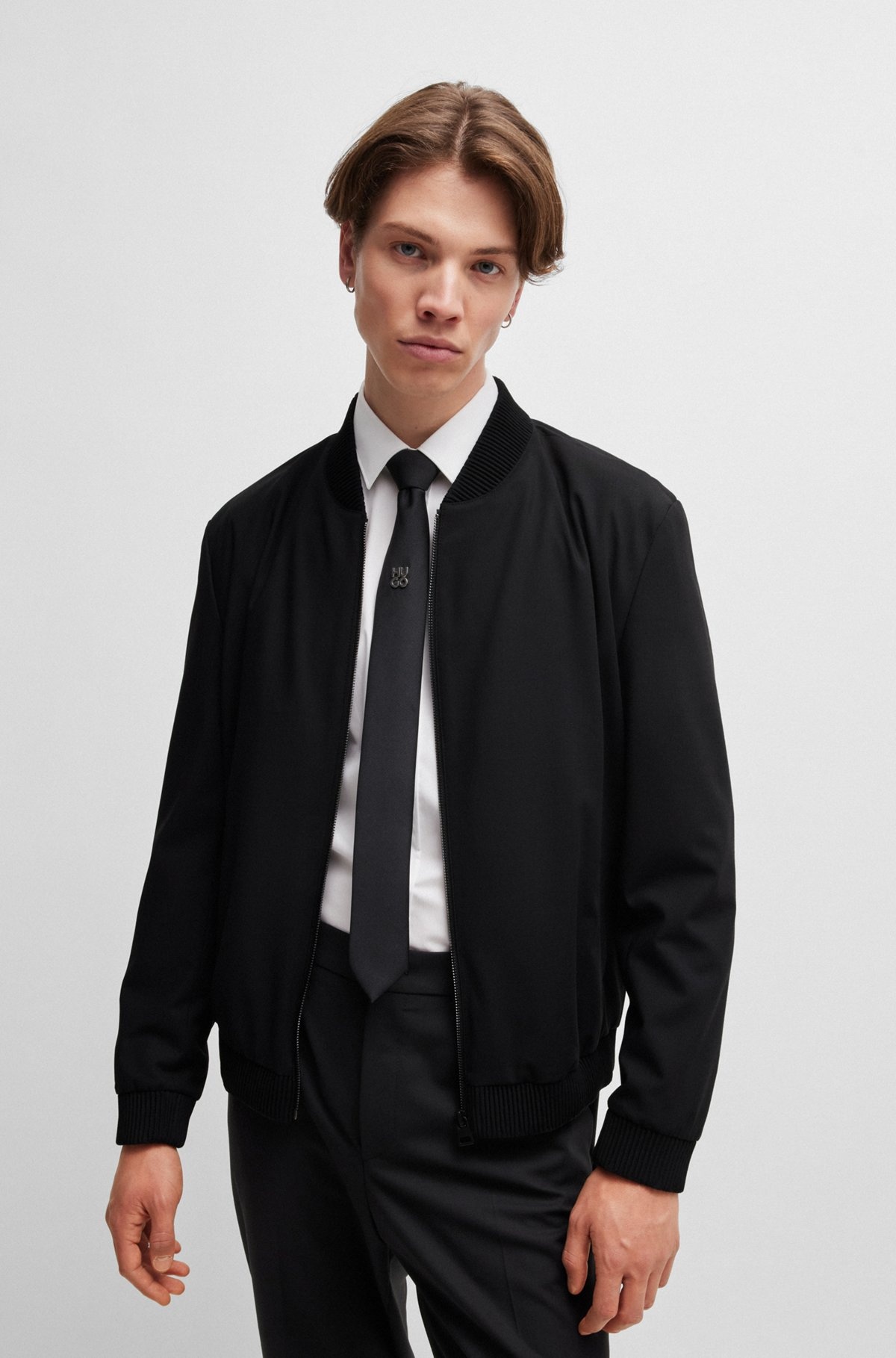 SLIM-FIT JACKET IN PERFORMANCE-STRETCH CLOTH - 2