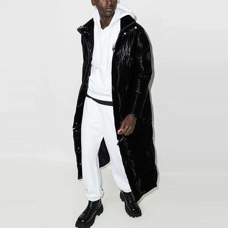 Off-White FW21 hooded Pullover Long Sleeves Version White OMBB037F21FLE0100110 - 2