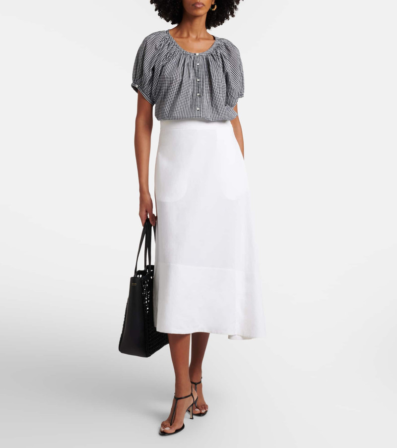 DÔEN June gingham cotton shirt outlook