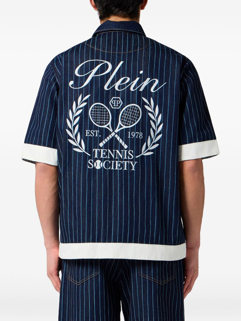 pinstripe short-sleeve shirt 4