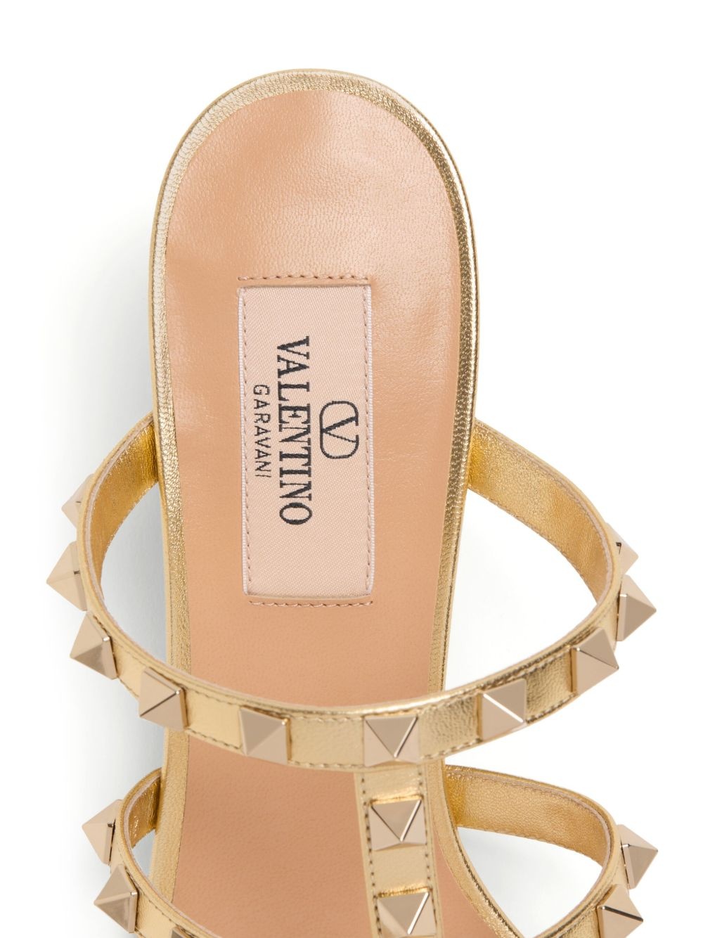 60mm Rockstud leather mules - 5