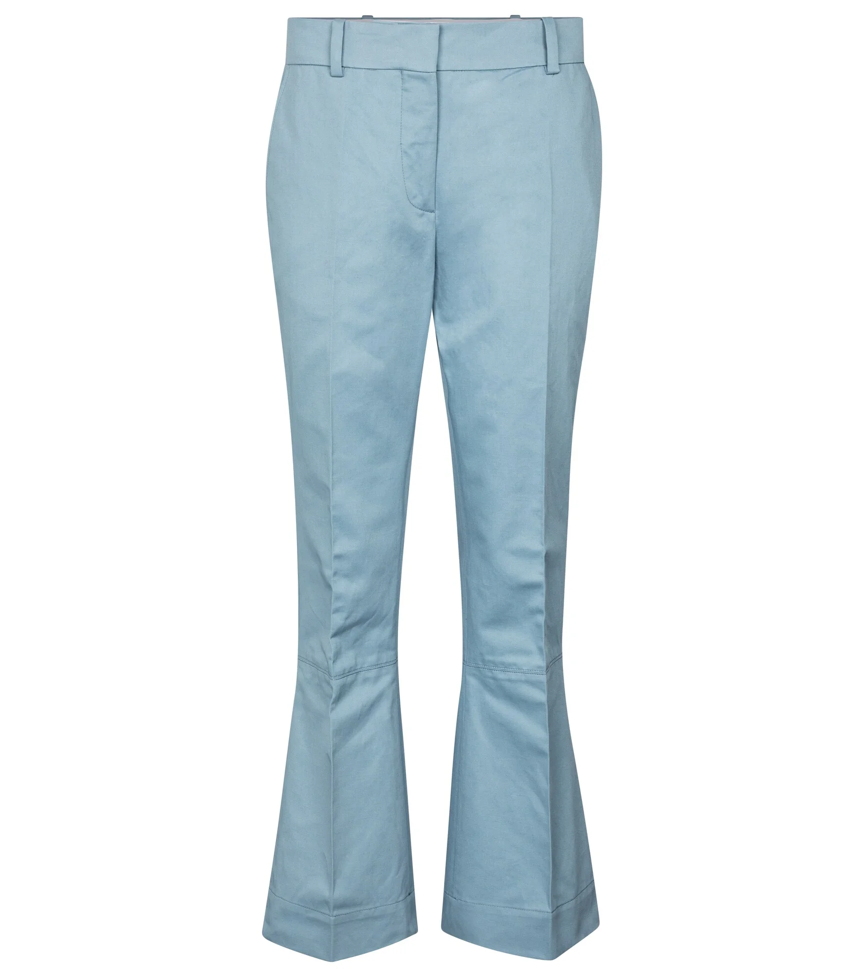 Cotton and linen flared pants - 1
