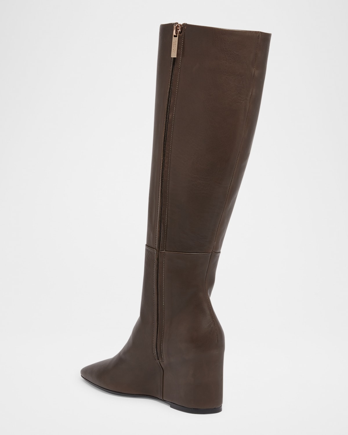 Remedios Leather Wedge Tall Boots - 3