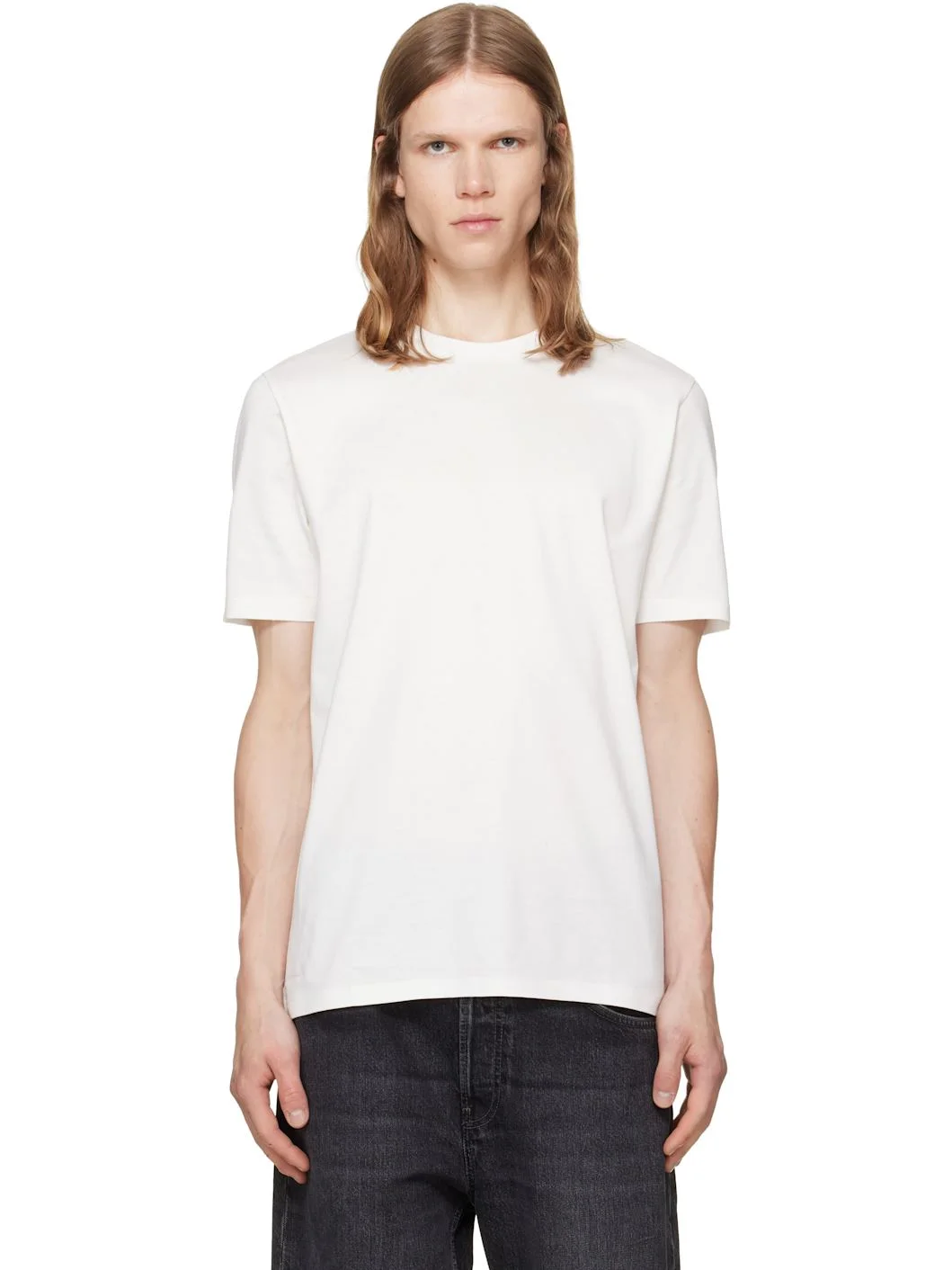 Off-White Mercerised Cotton Slim-Fit T-shirt - 1