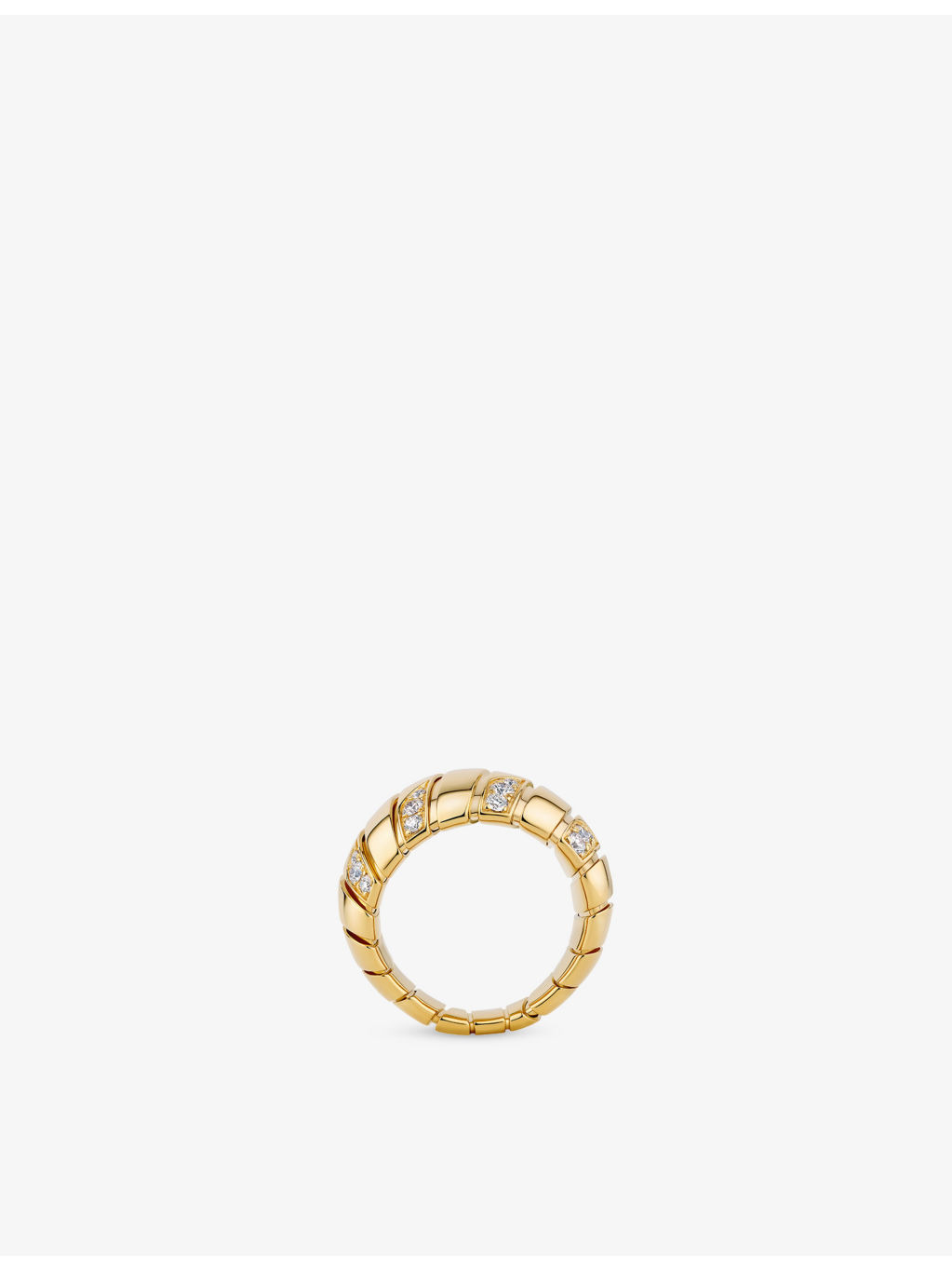 Tubogas 18ct Yellow-Gold And 0.61ct Diamond Ring - 3