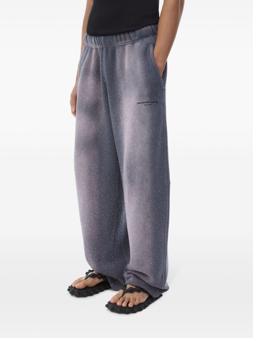 space-print track pants - 5