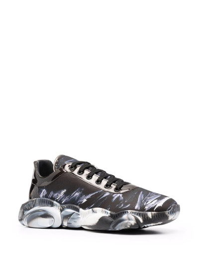 Moschino Teddy sole abstract-print sneakers outlook