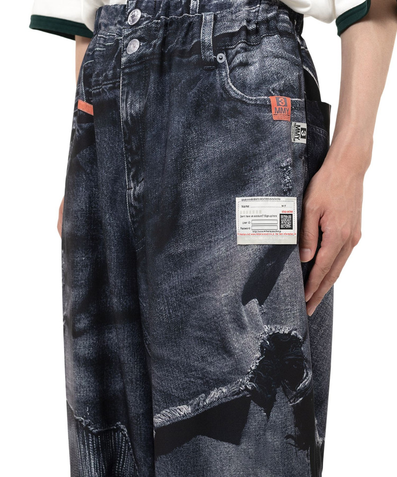 "T.A.T.A x MMY" Trompe-l'oeil Archive Printed Wide Pants 7