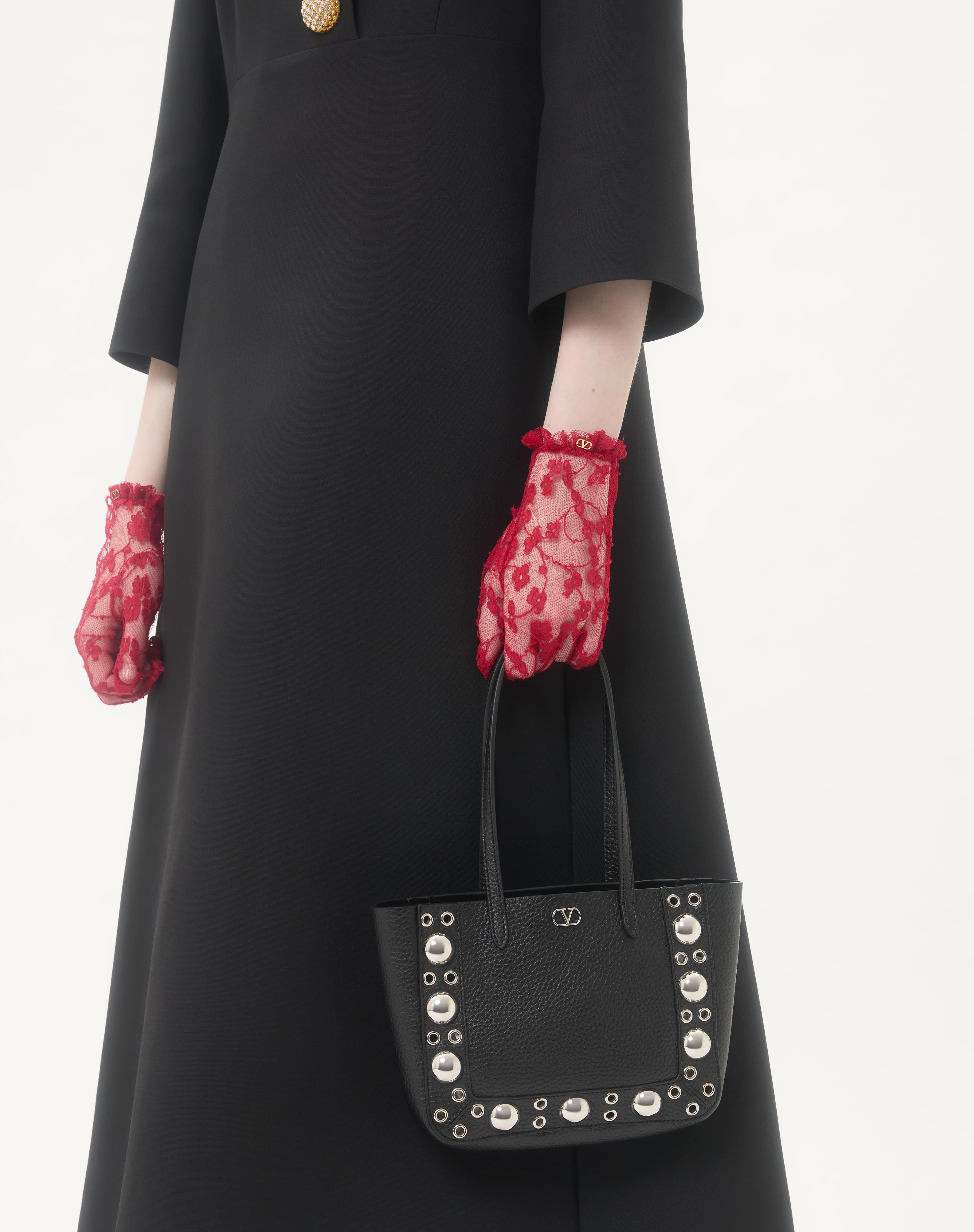 VALENTINO GARAVANI NELLCÔTE MINI SHOPPING BAG IN GRAINY CALFSKIN - 7
