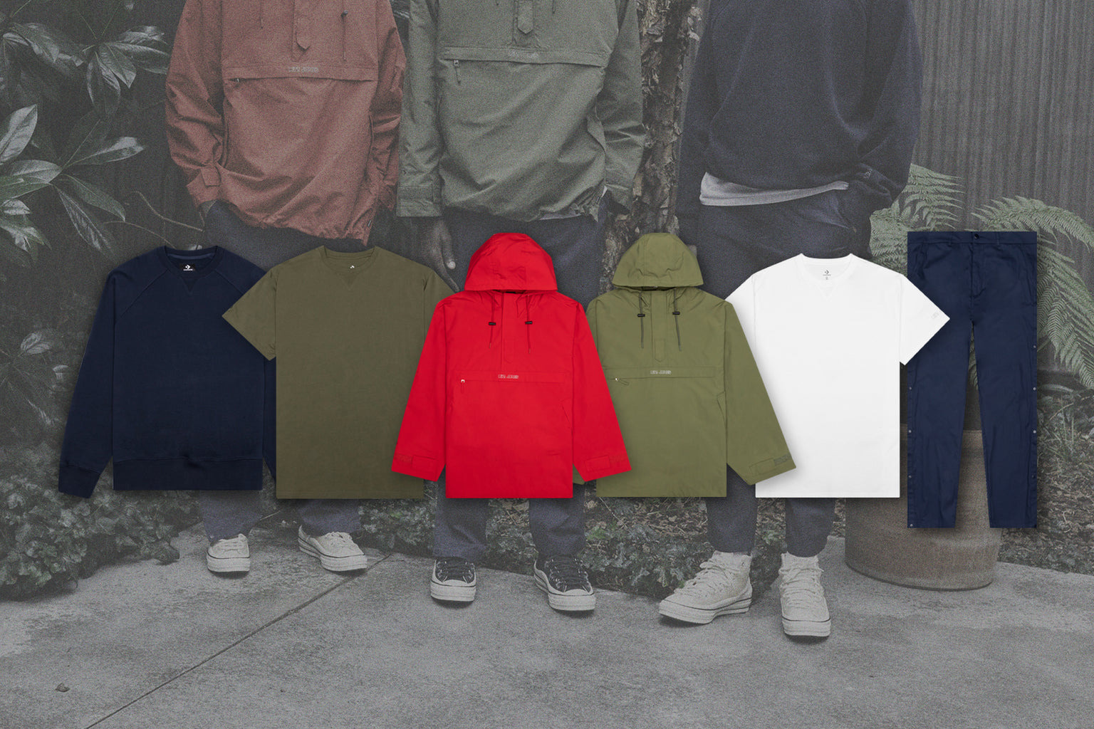 CONVERSE X KIM JONES T-SHIRT - BURNT OLIVE - 5