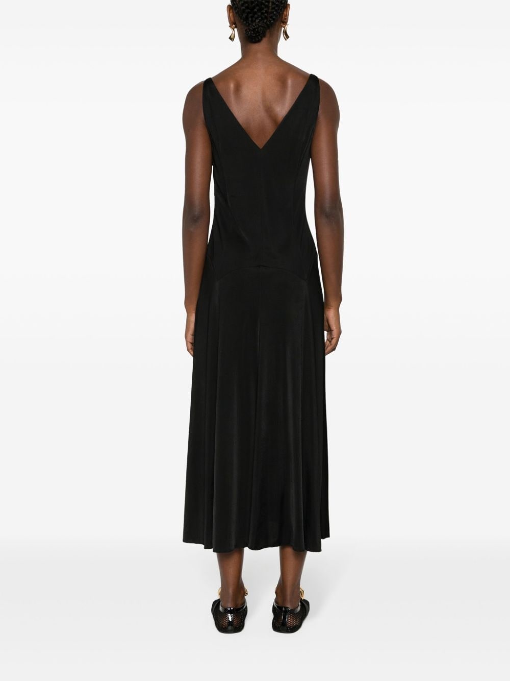 eyelet-detailing dress - 4