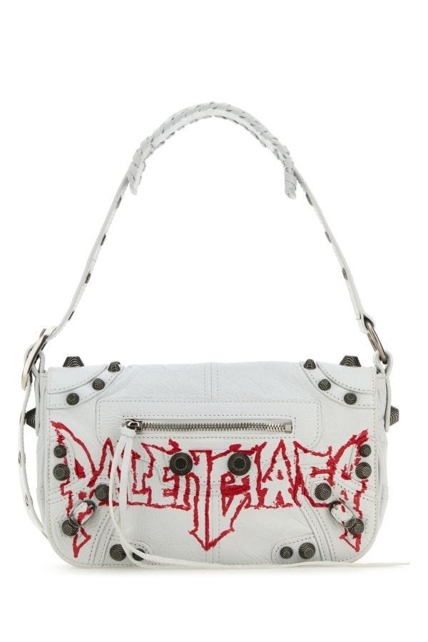 White leather Le Cagole XS DIY Metal crossbody bag - 1