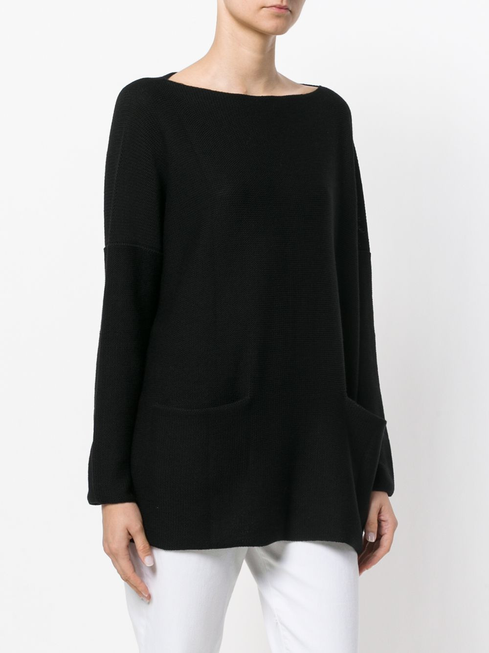 boat neck jumper - 3