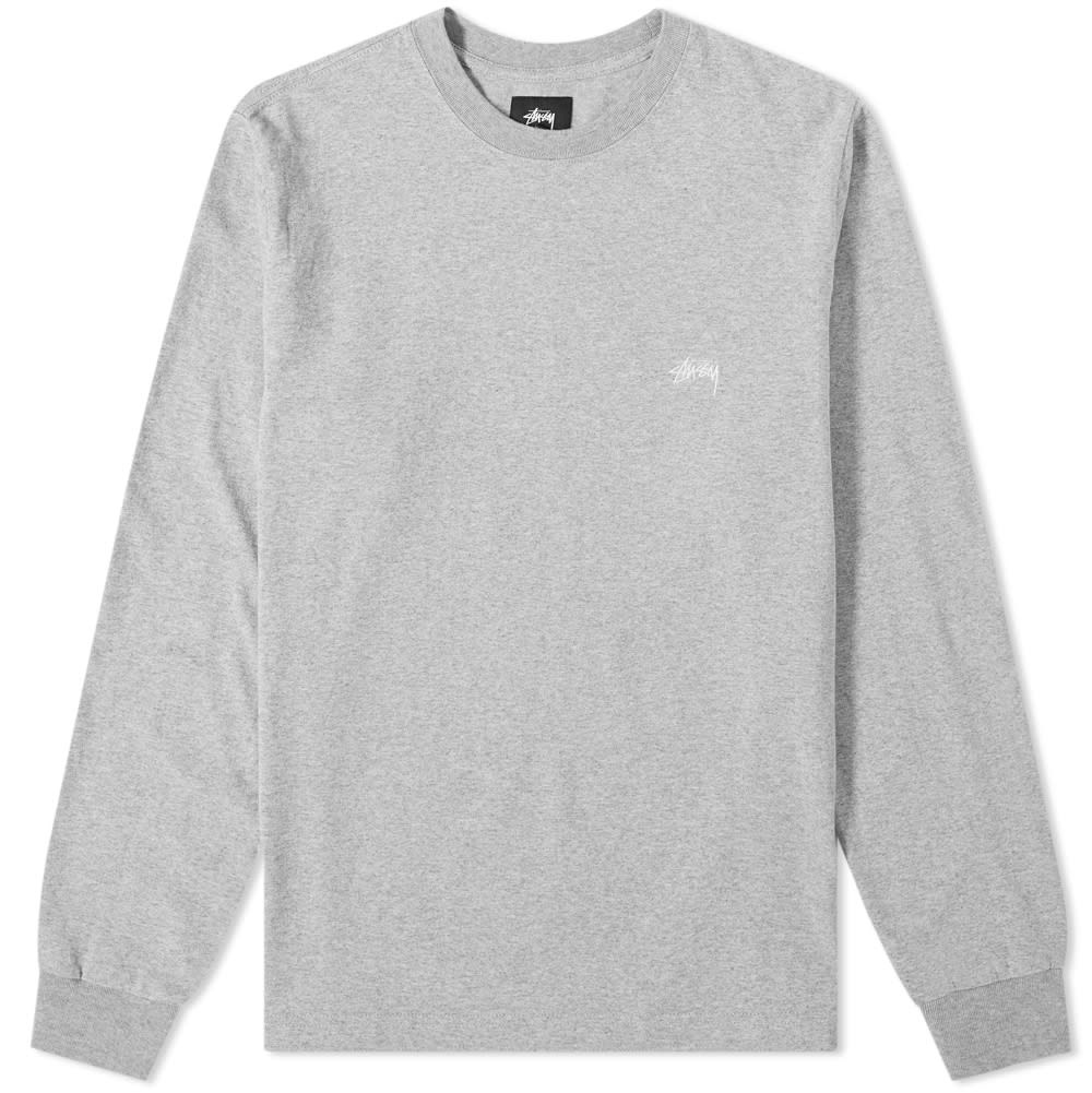 Stussy Long Sleeve Stock Logo Tee - 1