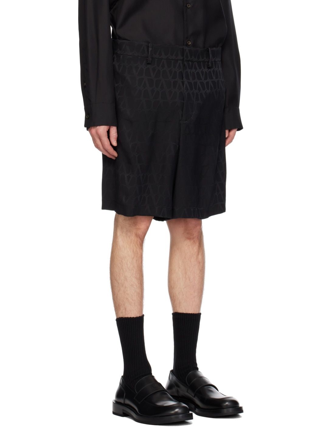 Black Toile Iconographe Shorts - 4