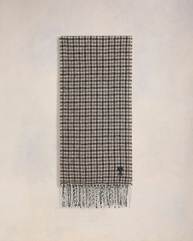 AMI DE COEUR LEATHER PATCH SCARF 1