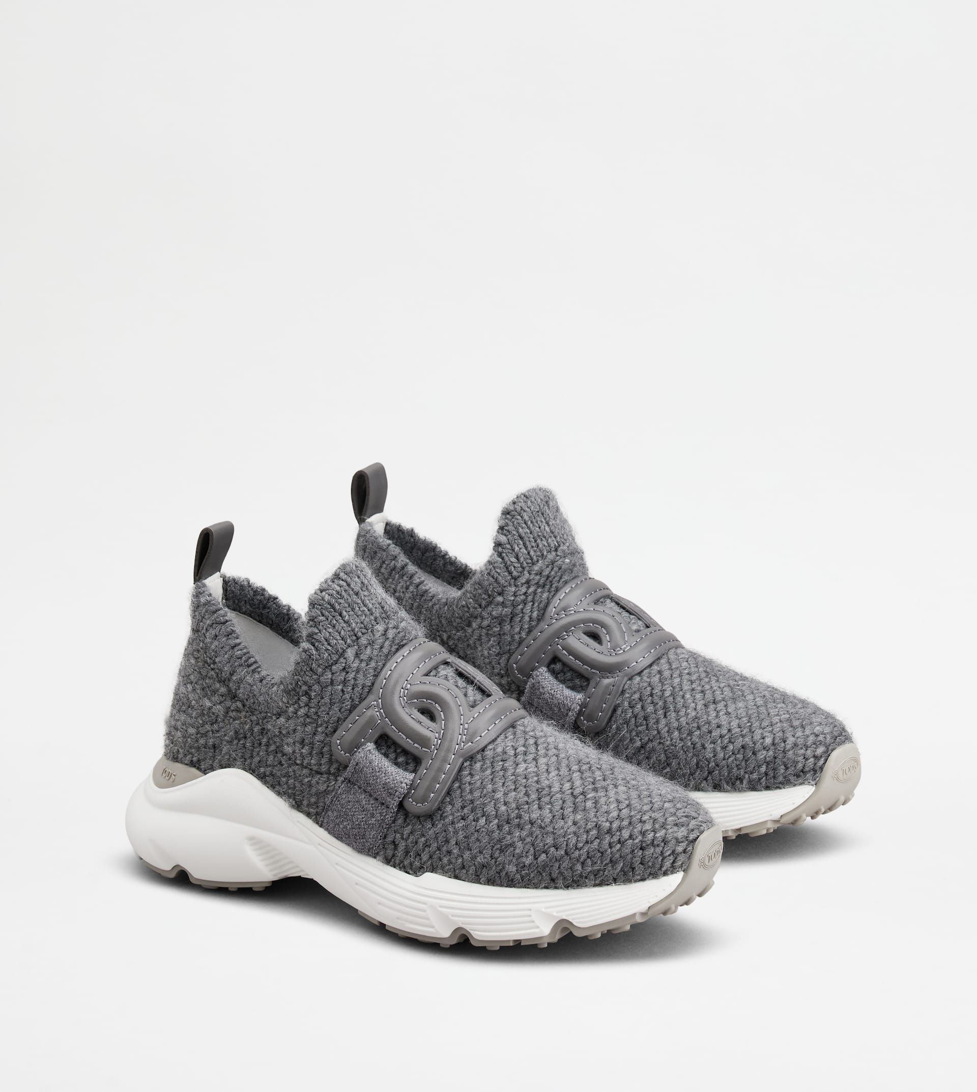 KATE SLIP-ON SNEAKERS IN FABRIC - GREY - 2
