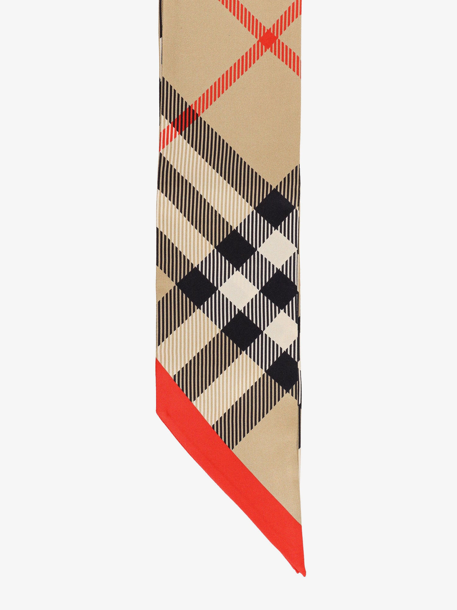 Silk Bandeau With Burberry Check Motif - 2