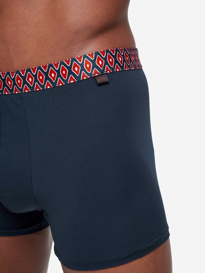 Men's Boxer Briefs Band 52 Pima Cotton Stretch Navy - 7
