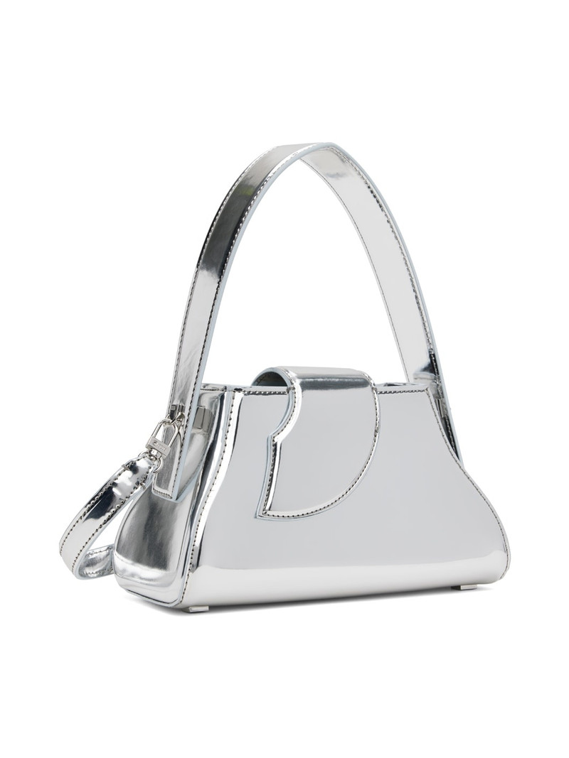Silver Comma Mirror Small Top Handle Bag 3