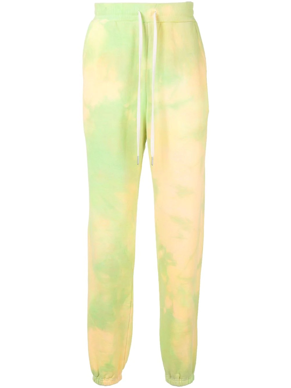 tie-dye print track pants - 1