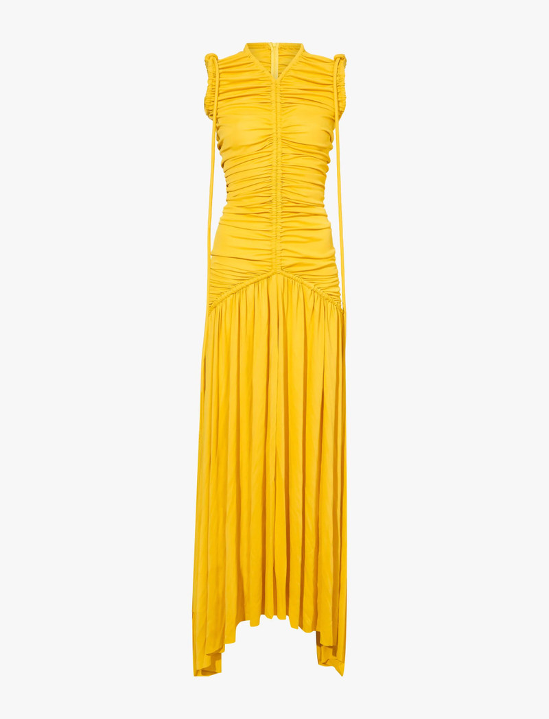 Viscose Jersey Sleeveless Ruched Dress 1