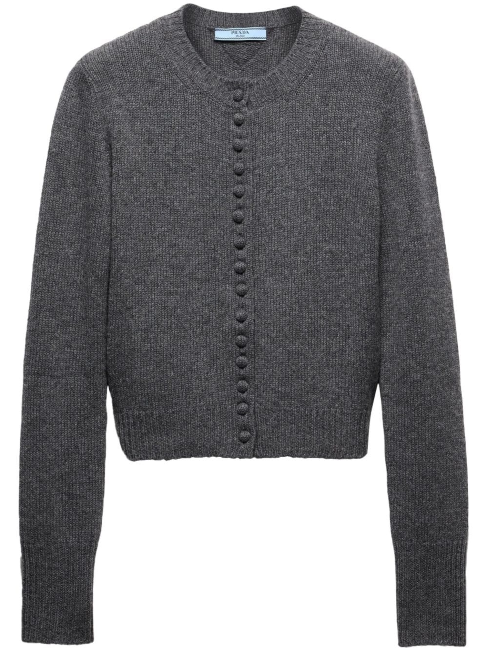 buttoned cashmere cardigan - 1