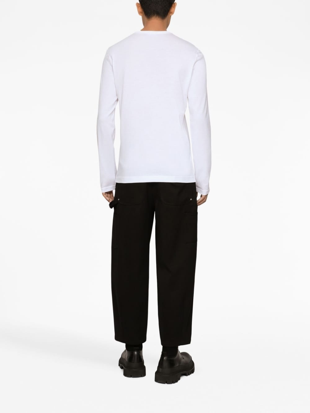logo-plaque long-sleeve T-shirt - 3