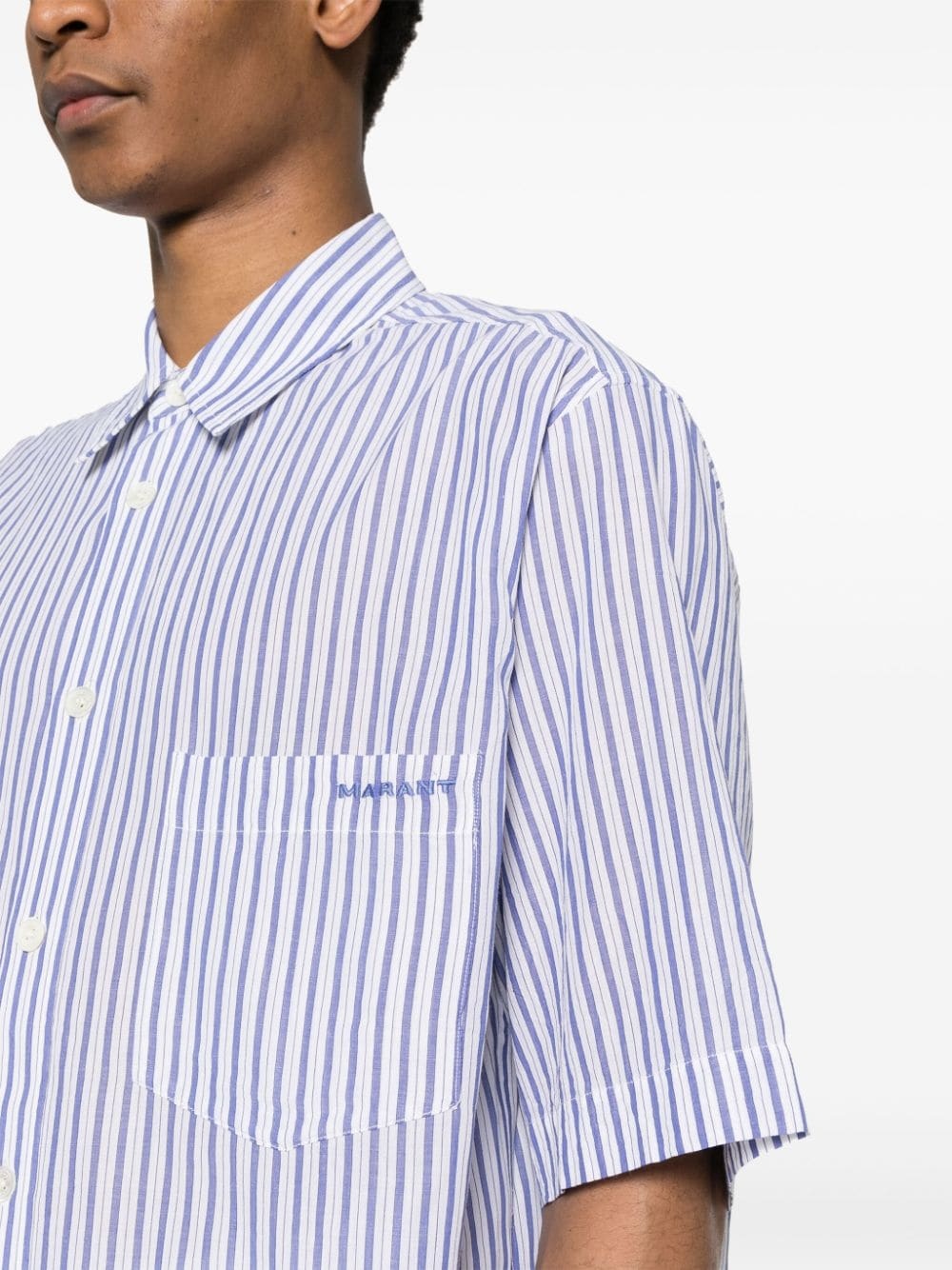 Labilio striped cotton shirt - 5