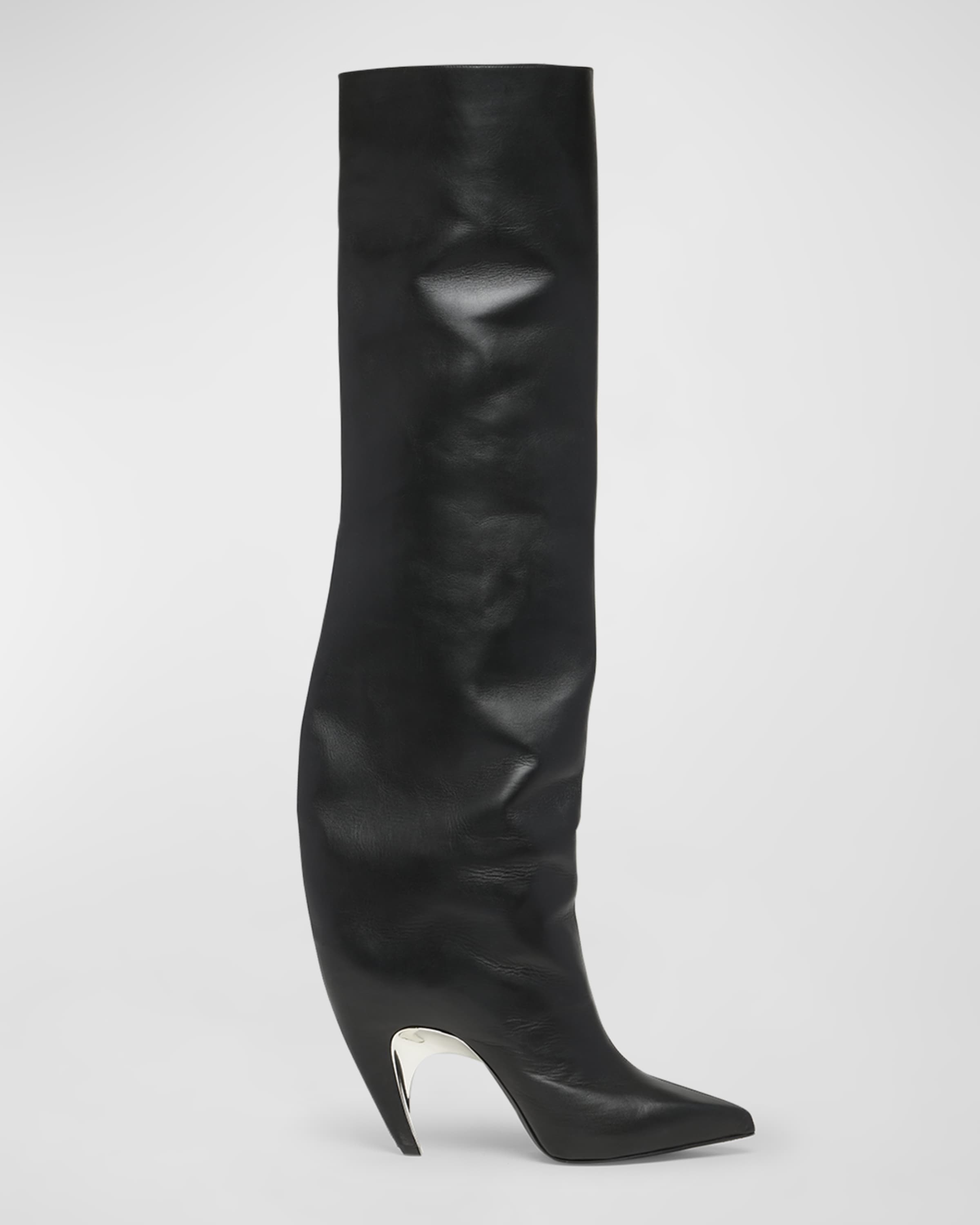 Armadillo Leather Over-The-Knee Boots - 1