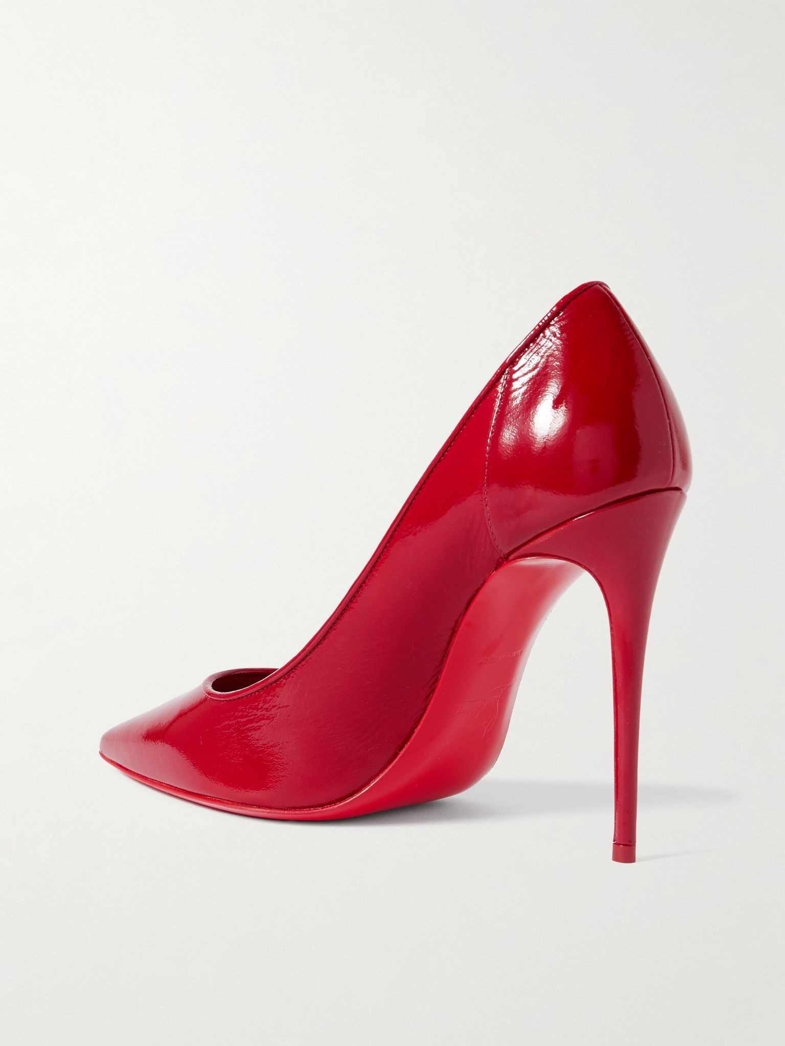 Sporty Kate 100 patent-leather pumps Red - 3
