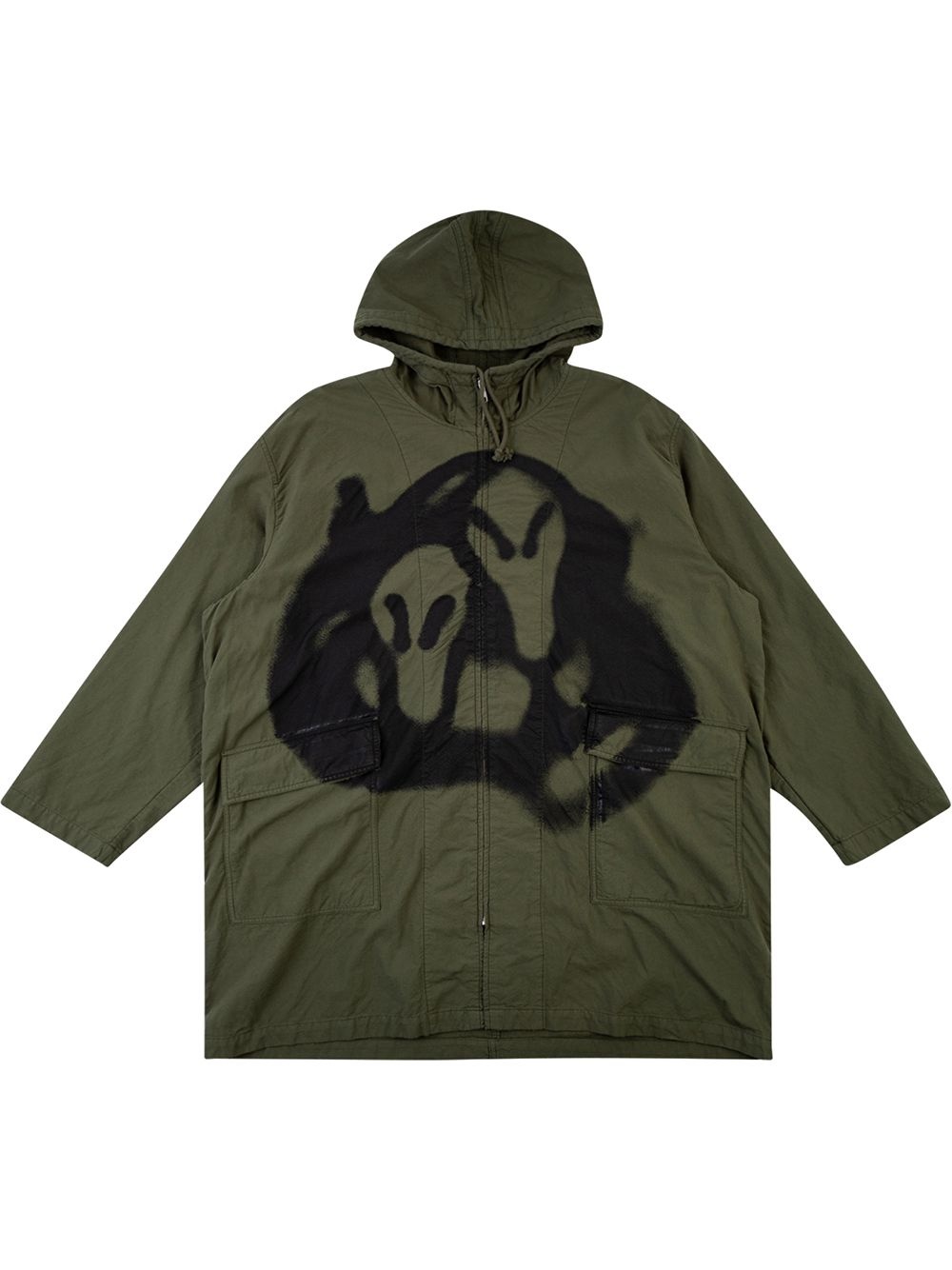 x Yohji Yamamoto hooded parka - 1