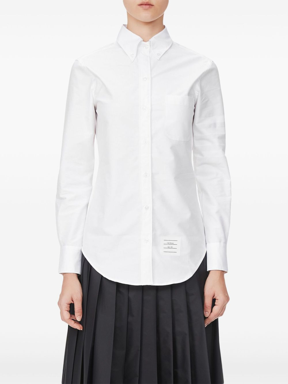 long-sleeve button-fastening shirt - 2