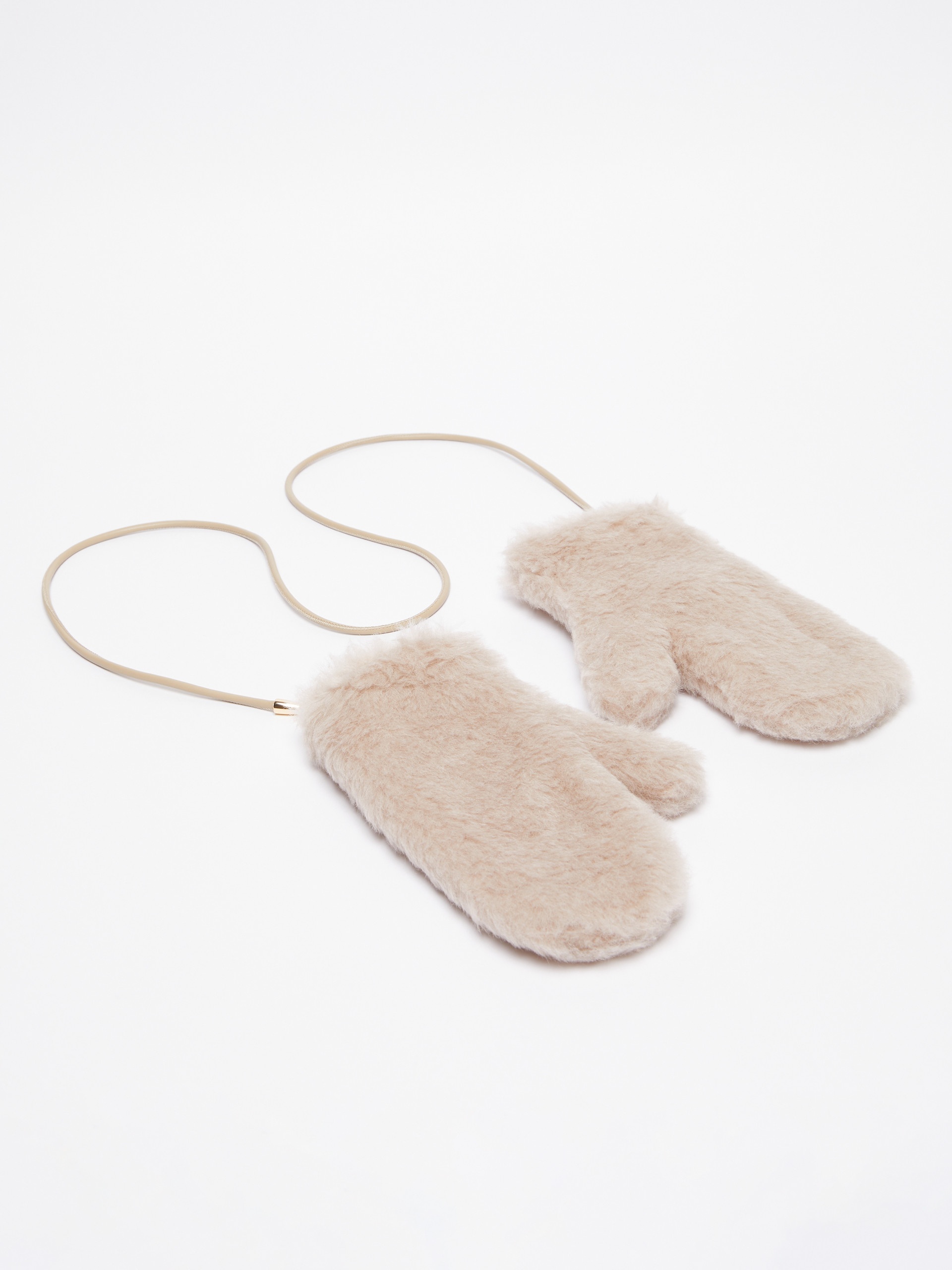 OMBRATO Mittens in alpaca and wool Teddy fabric - 2