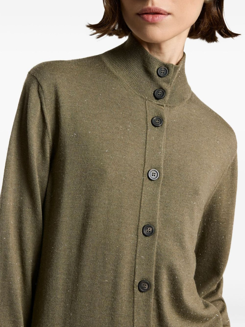 high-neck long-sleeves cardigan 4