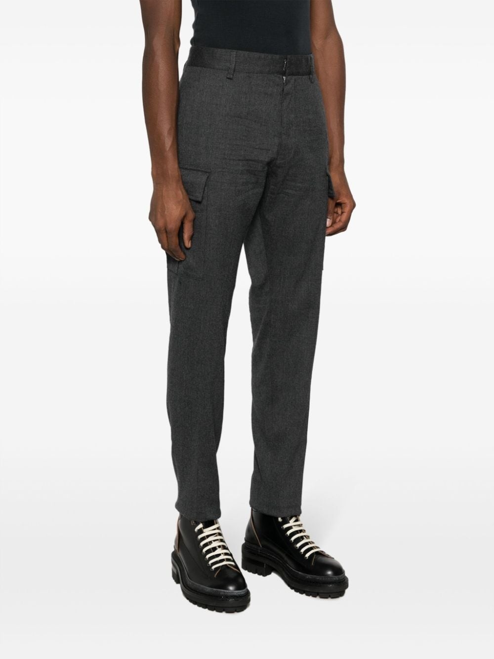 mÃ©lange felted cargo trousers - 3