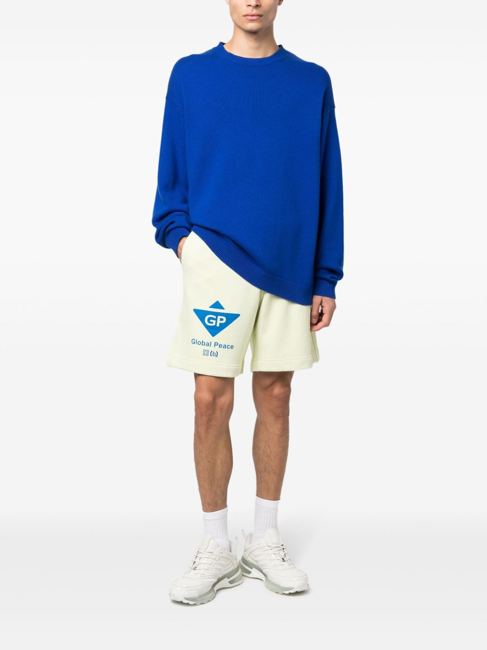 x BSTROY graphic-print track shorts - 2