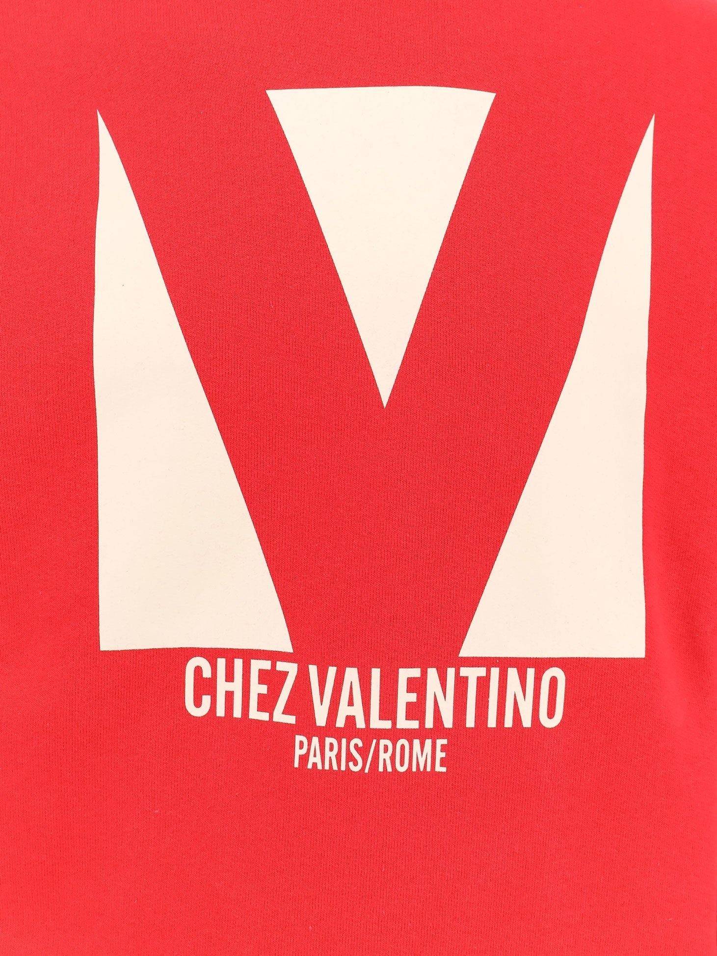 Valentino Valentino Cotton Sweatshirt With Frontal Chez