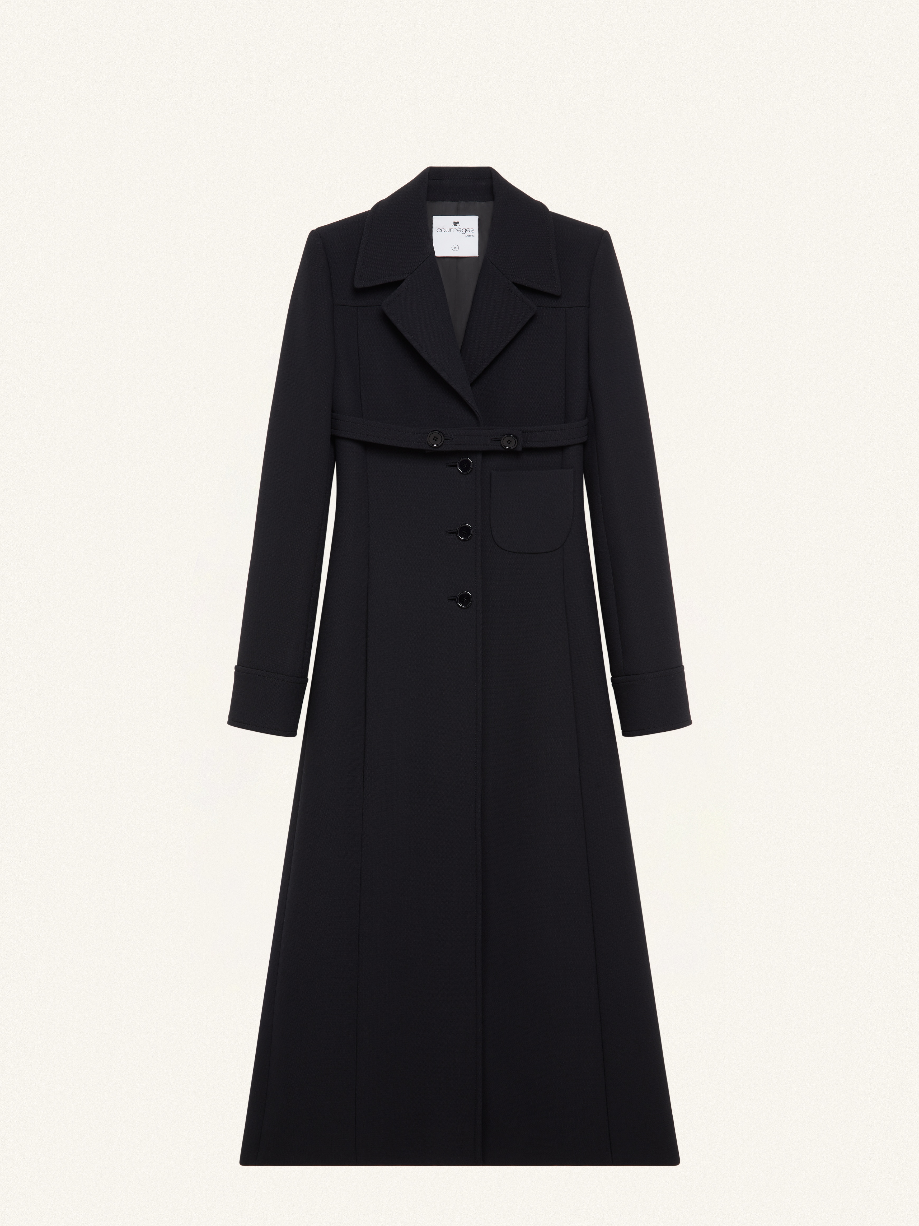 BELTED HERITAGE CREPE COAT - 1