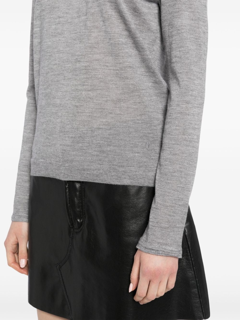 turtleneck knitted top - 5