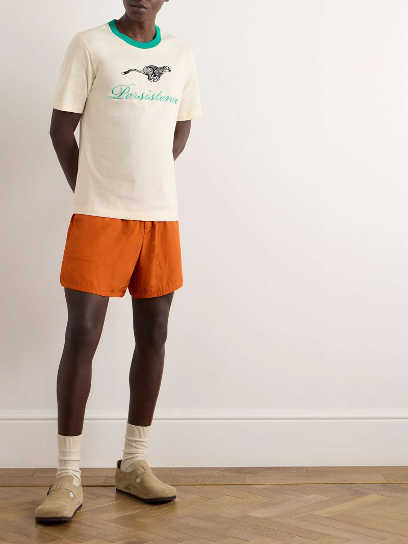 WALES BONNER Resilience Embroidered Flocked Organic Cotton-Jersey T-Shirt outlook