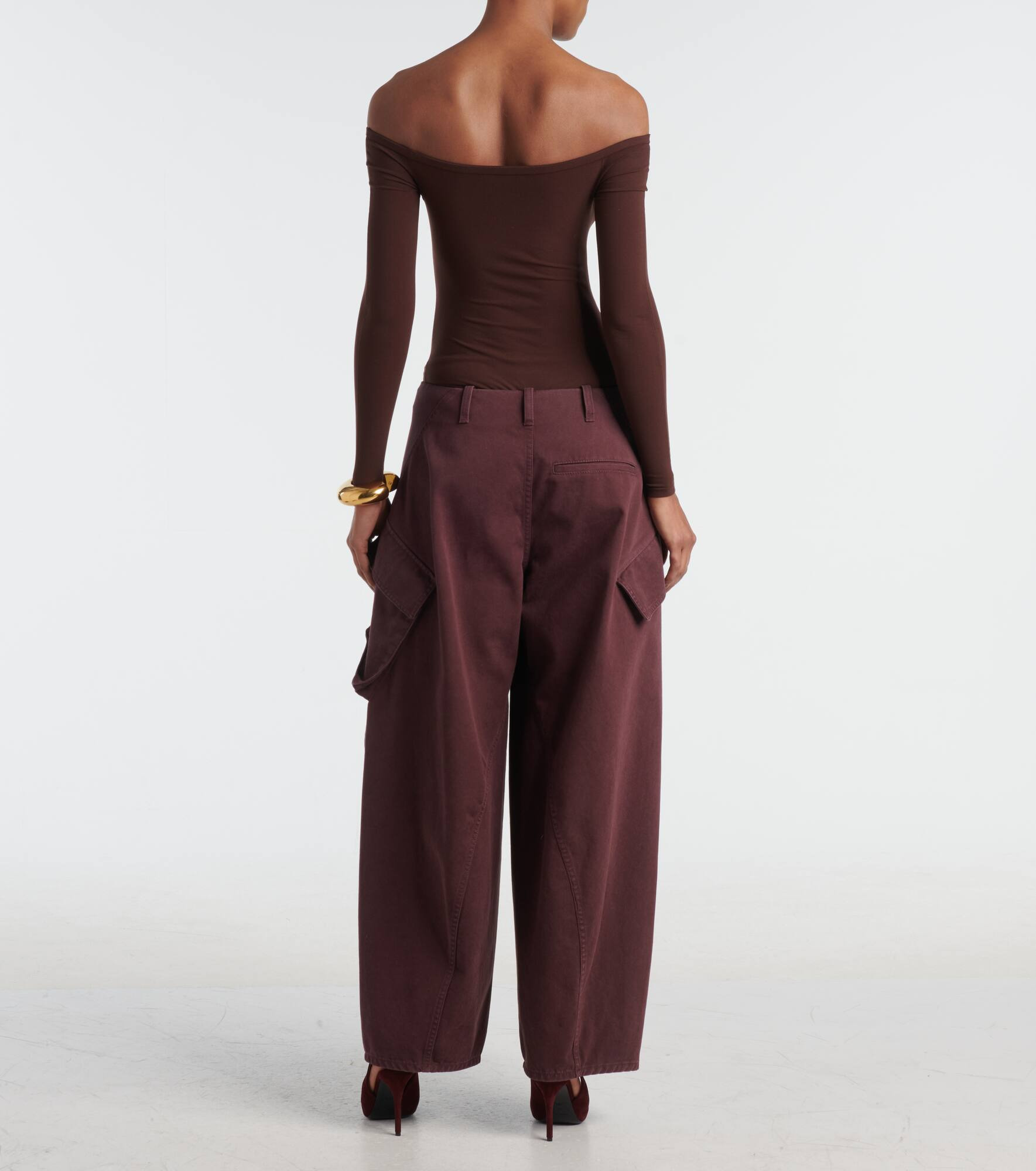 Cotton twill cargo pants - 3