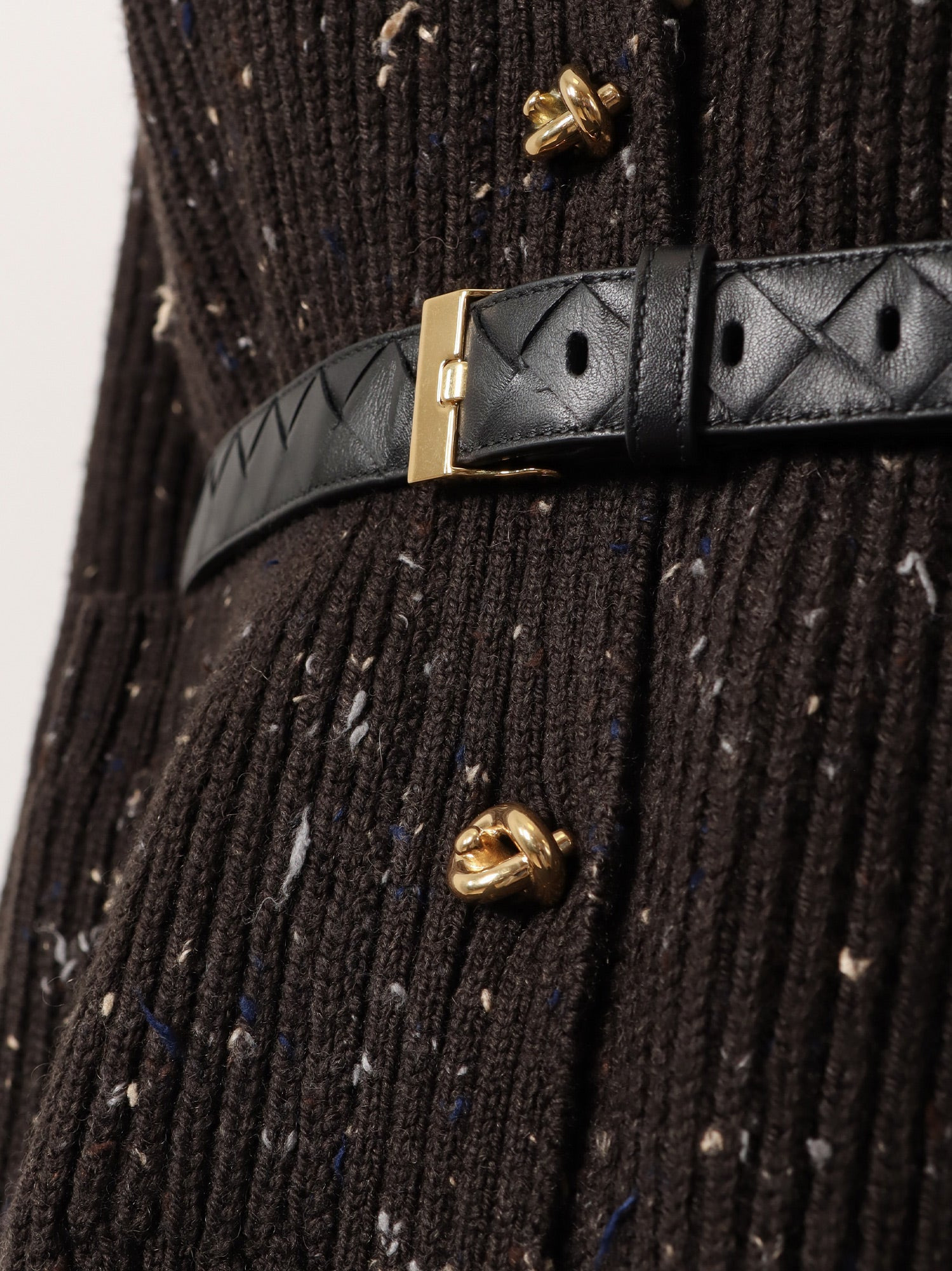 Leather Belt With Intrecciato Motif - 2