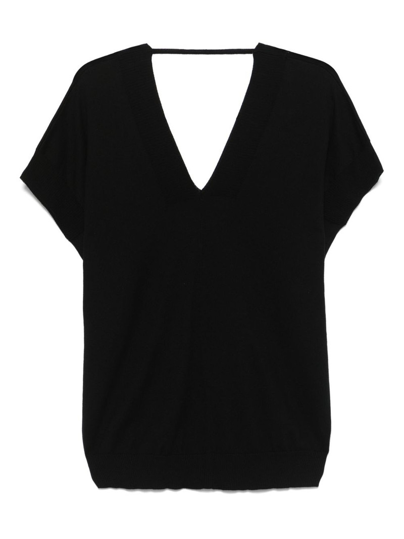 Plan C V-neck cotton top outlook