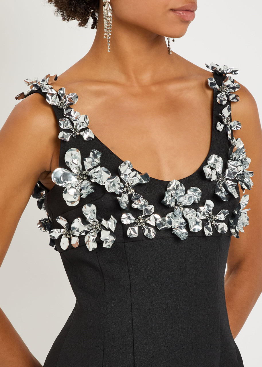 Emilia Wickstead Einna Embellished Crepe Mini Dress - 4