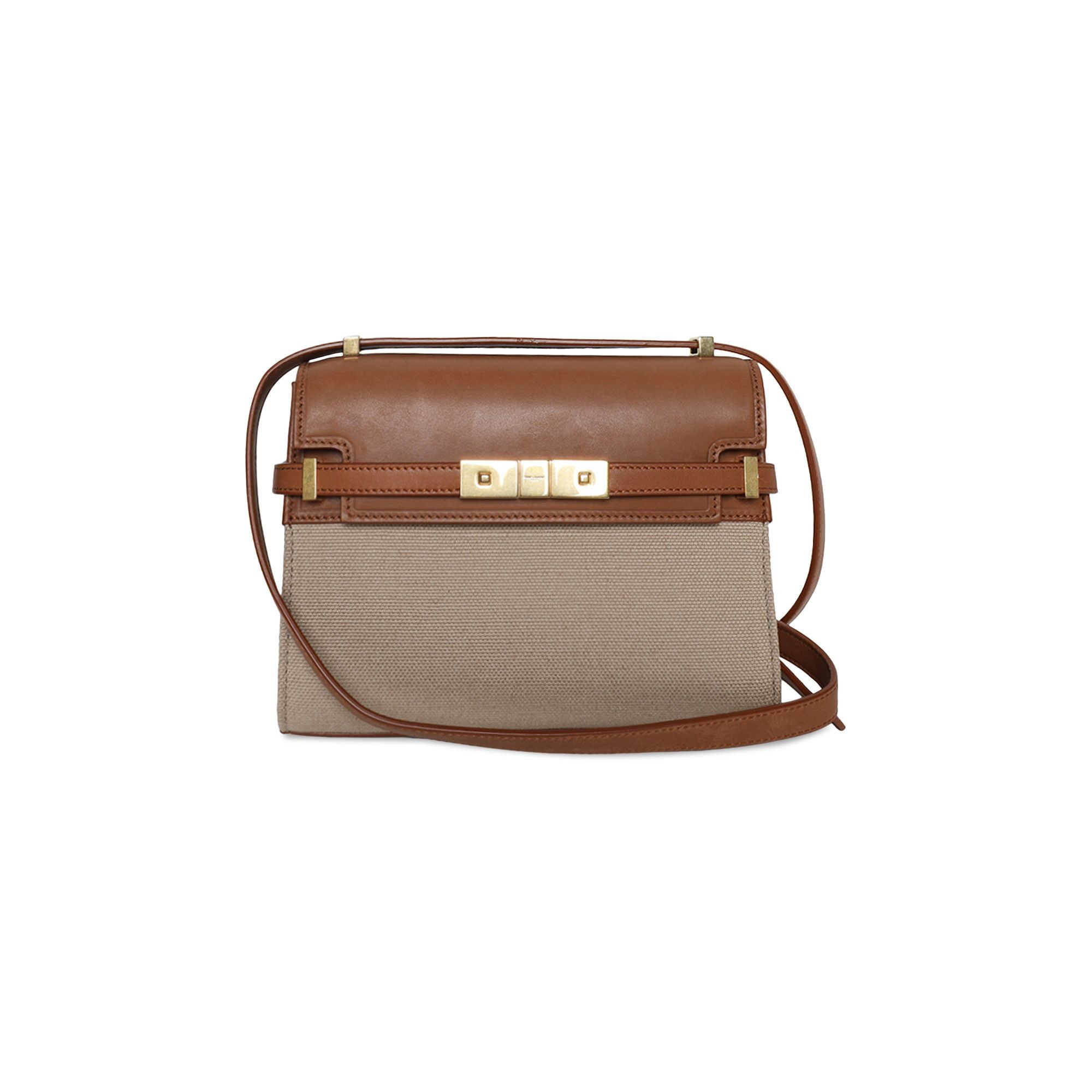 Saint Laurent Manhattan Mini Crossbody Bag 'Desert Dust/Brick' - 1