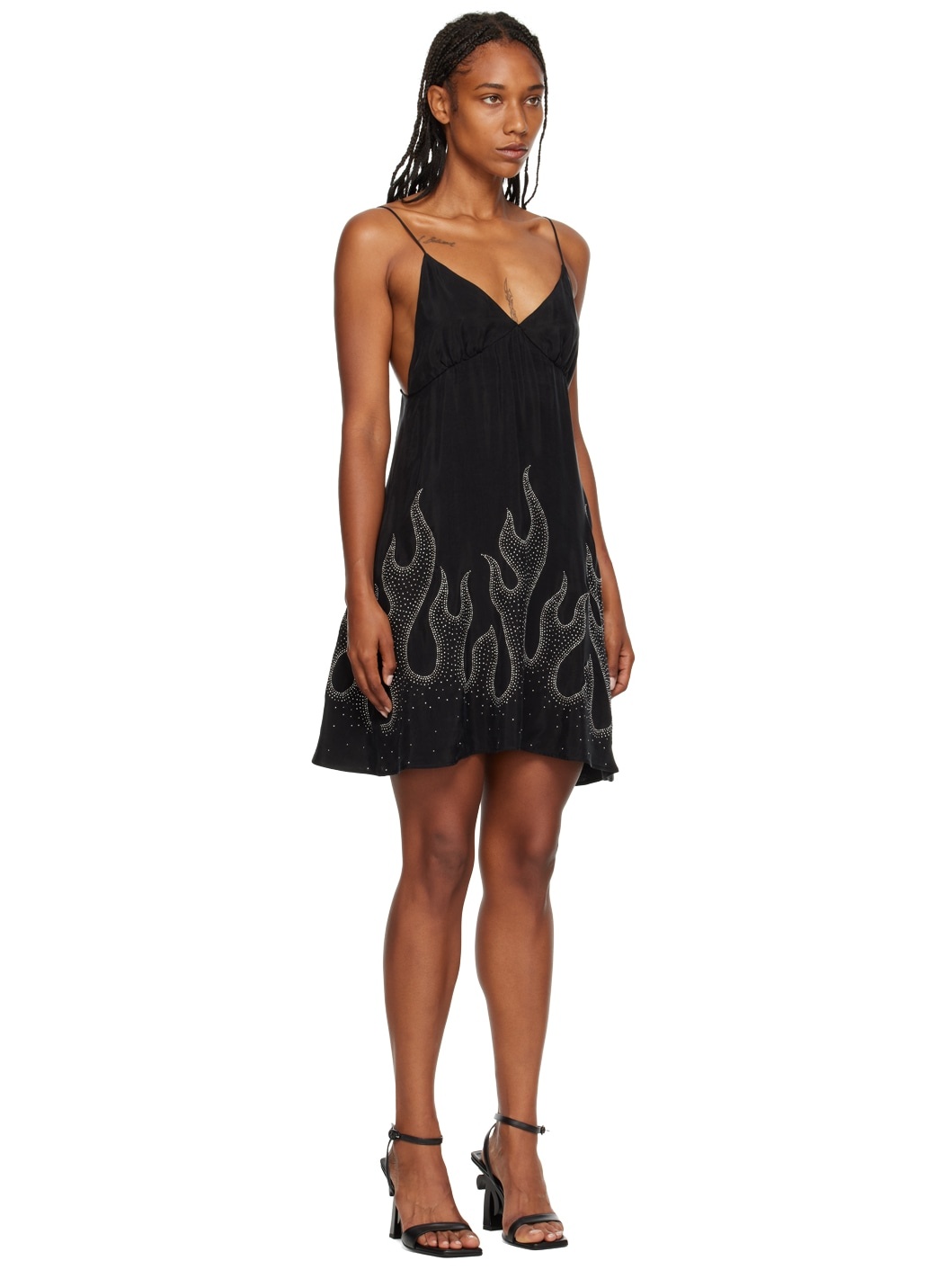 Black Flames Minidress - 2
